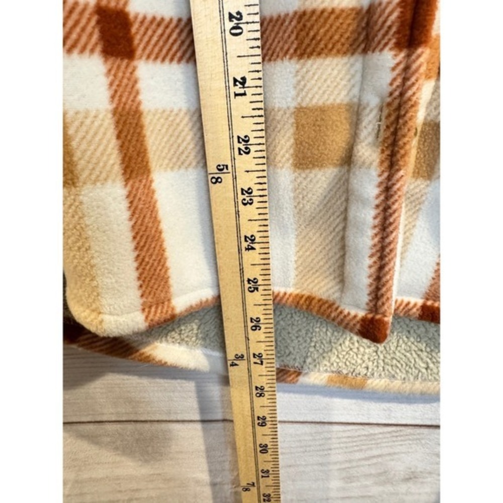 Sage Collective Cozy Sherpa Lined Plaid Flannel Shirt Jacket L/G - Picture 8 of 8
